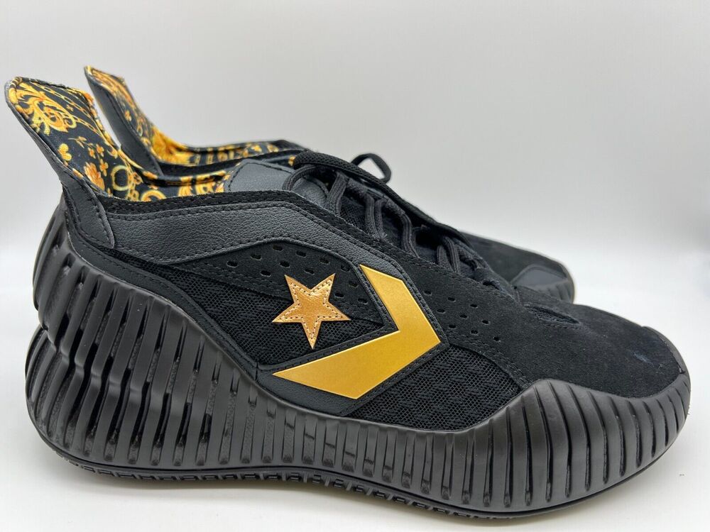 Converse All Star BB Prototype CX Mid Black Gold Baroque A02515C Shoes Men's 9